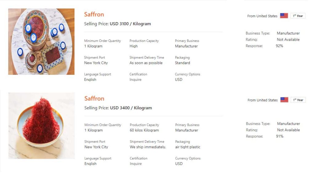 Saffron price sky rocketed