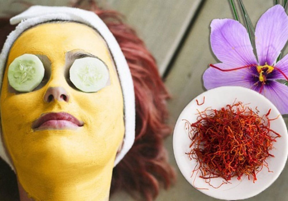 Face mask with saffron