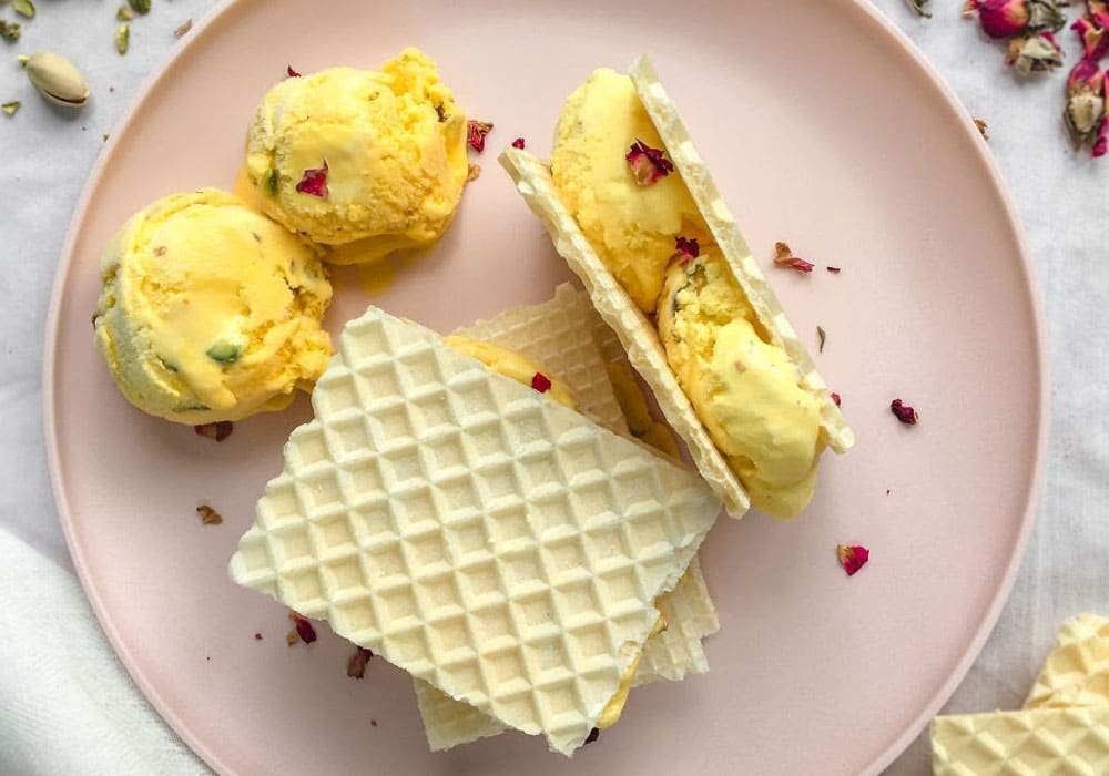 saffron ice cream