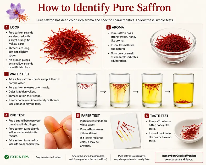 Premium Iranian saffron threads showing the characteristics of authentic saffron