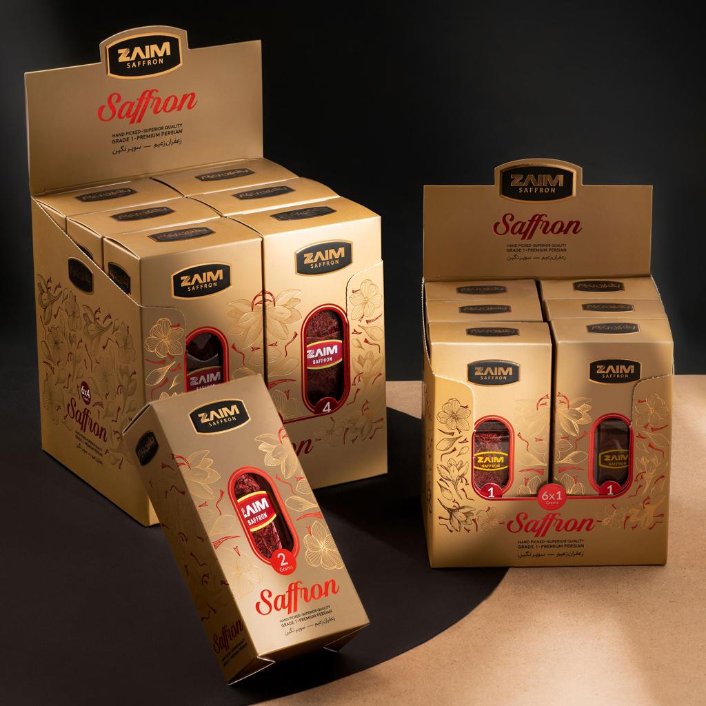 Premium Iranian saffron prepared for international export